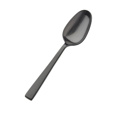 Bon Chef Roman, Table Serving Spoon, Matte Finish, 18/10, 8.75" - Black Matte , set of 12 S3704BM
